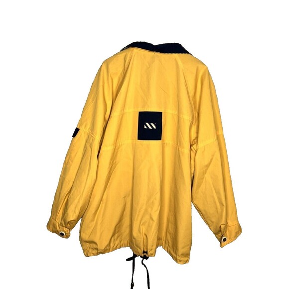 Vintage Men's Current Seen Reversible Windbreaker Jacket Navy Blue Yellow Size L - Picture 2 of 13